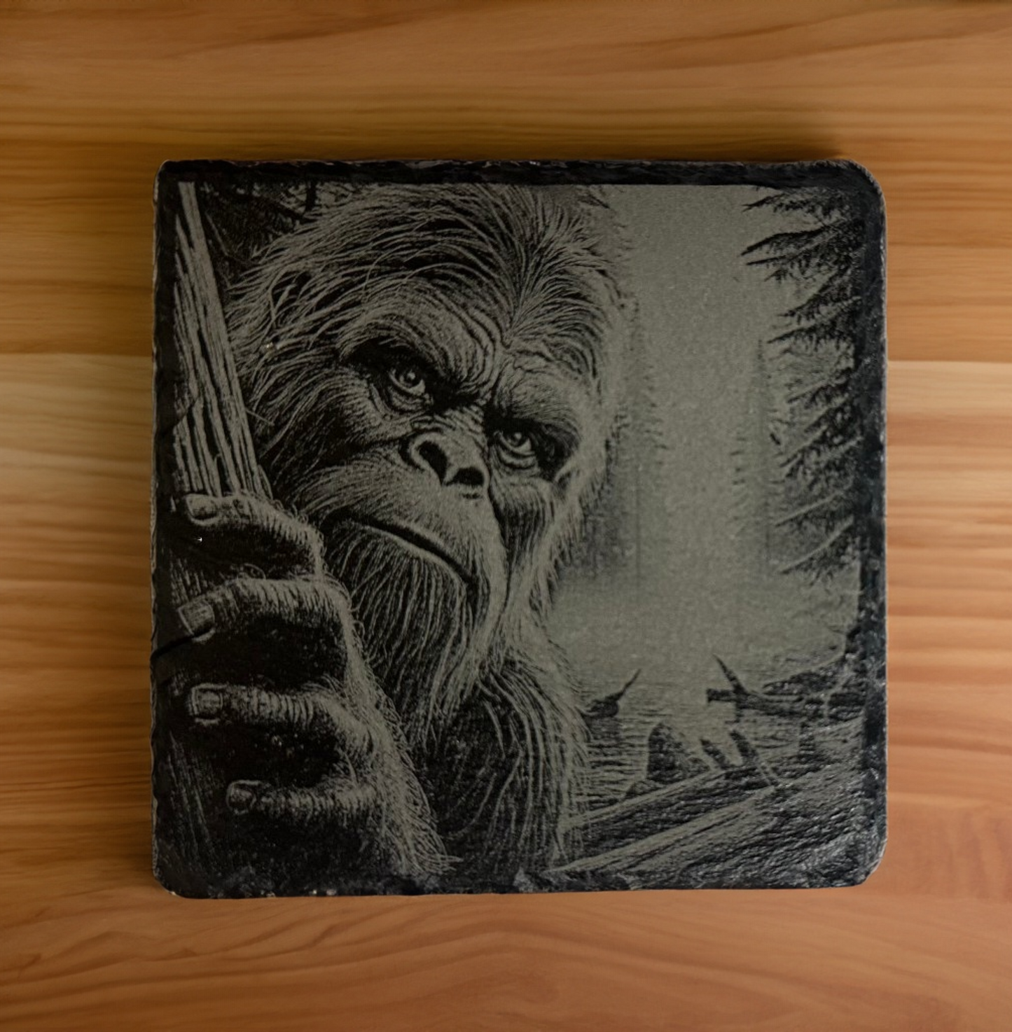 Hidden Bigfoot Slate Coasters