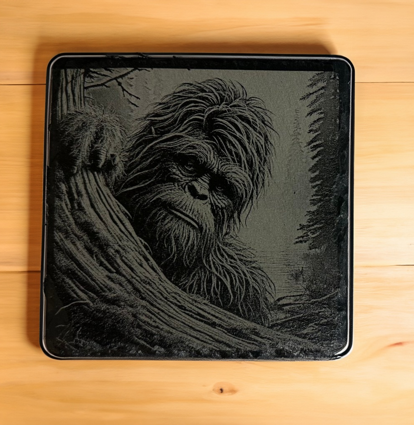 Hidden Bigfoot Slate Coasters